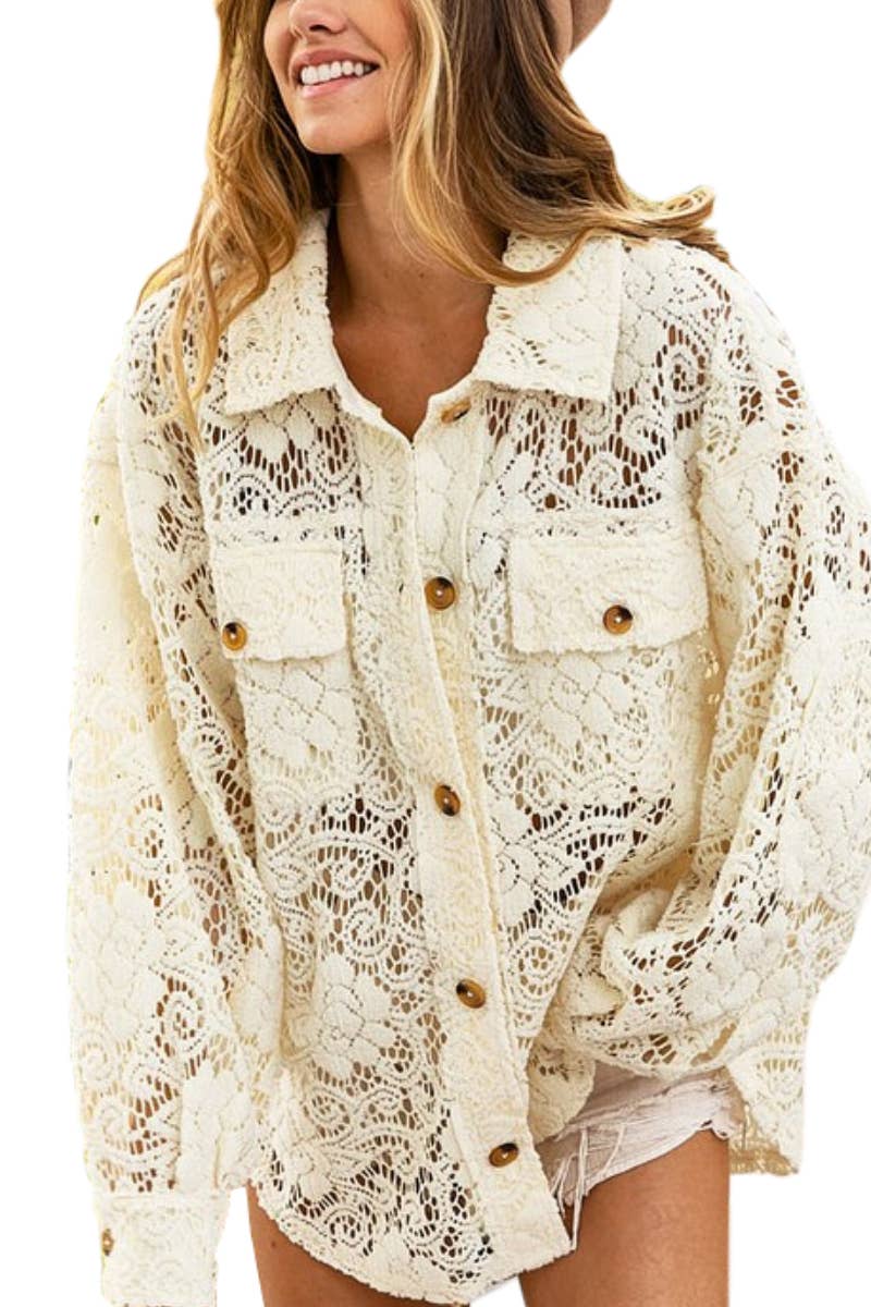 Oversized Lace Shacket
