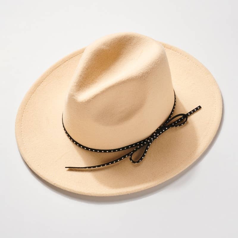Felt Bow String Fedora Hat