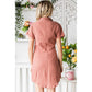 Cotton Boil Front Tie Shirts Dress