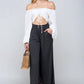 Smocked WAIST BEND GAUCHO PANTS