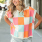 Multi-Color Checker Sweater Vest