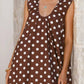 Polka Dot Sleeveless A-Line Dress
