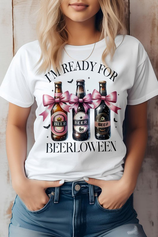 Halloween Coquette, Halloween Beer Graphic Tee