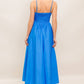 A solid woven midi dress - ID22803