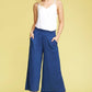 Smocked WAIST BEND GAUCHO PANTS