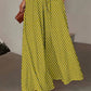 Polka Dot High-Waist Casual Pants