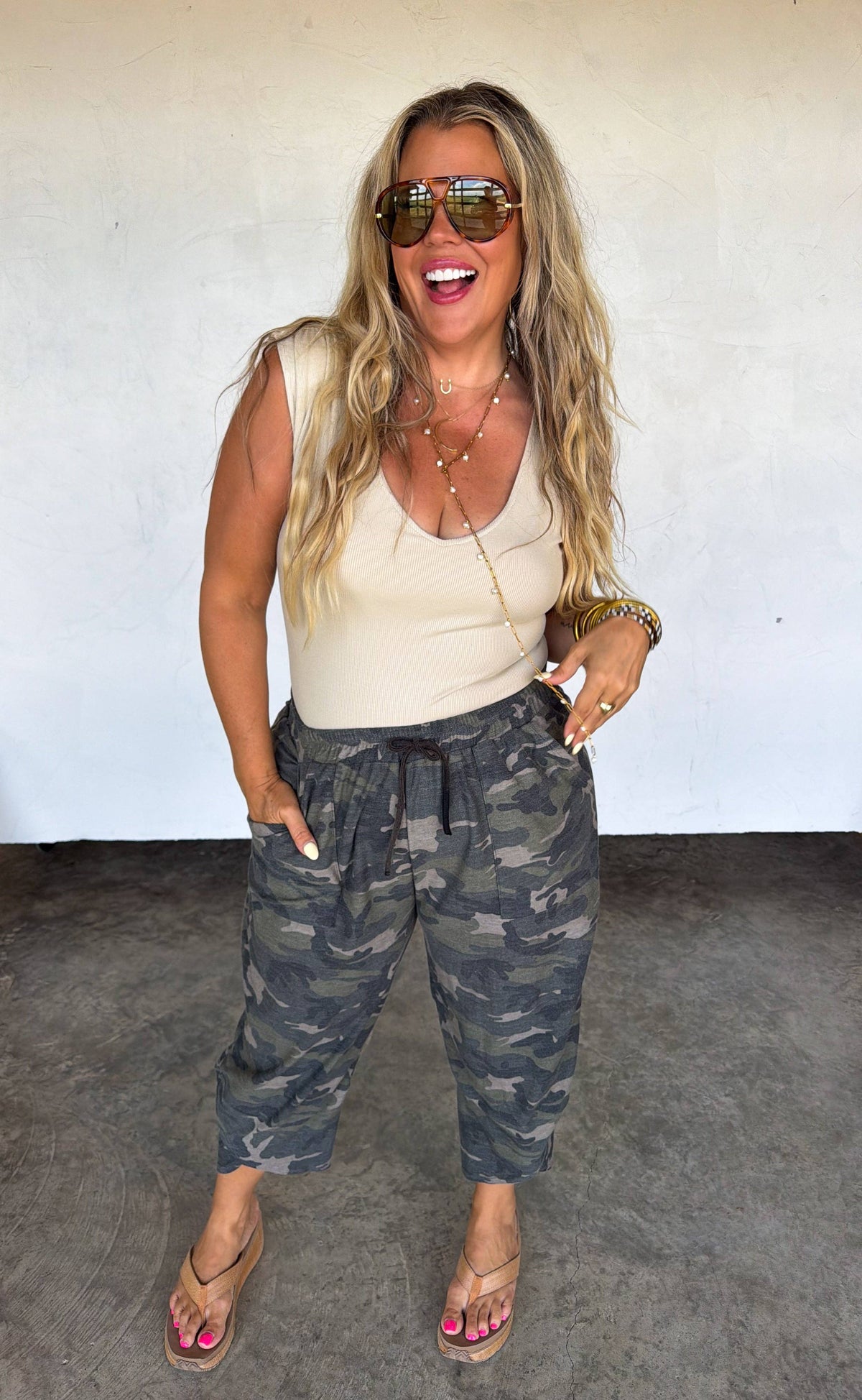 KEATON TERRY CAMO PANTS