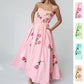 Elegant Floral Print High-Waist Maxi Dress for Women