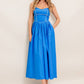 A solid woven midi dress - ID22803