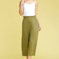 Smocked WAIST BEND GAUCHO PANTS