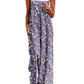 ON LINE ONLY- YESNO Women's Summer Boho Casual Jumpsuits Wide Leg Overalls Floral Print Baggy Rompers with Pockets XL PZZCR 377