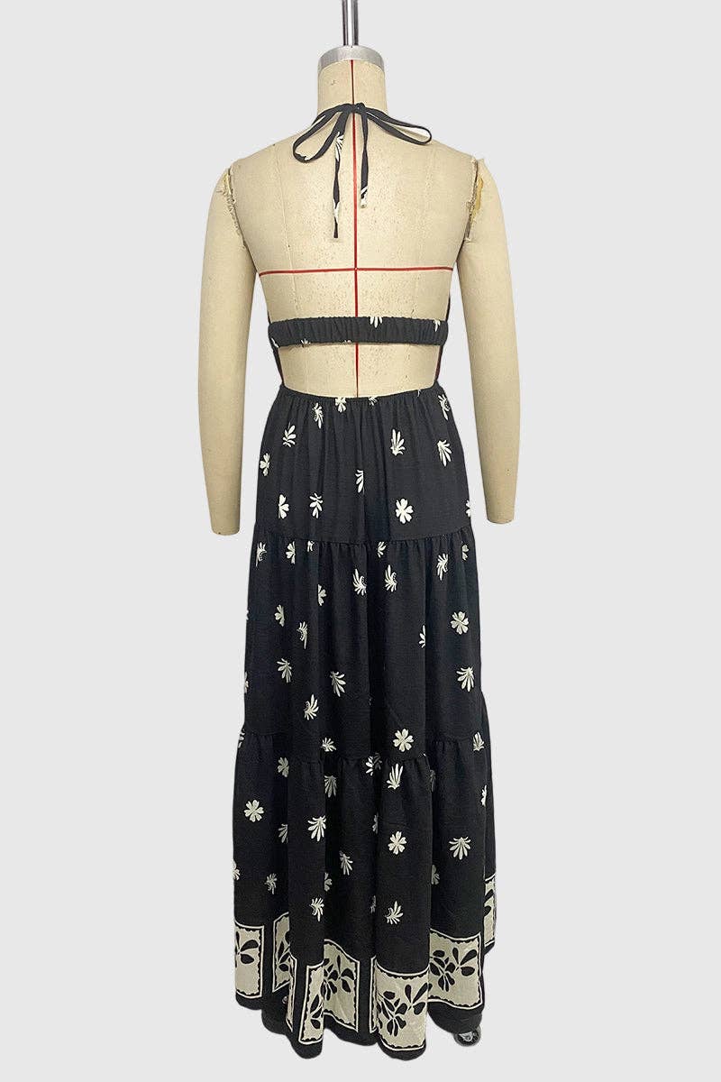 Floral Print Maxi Dress