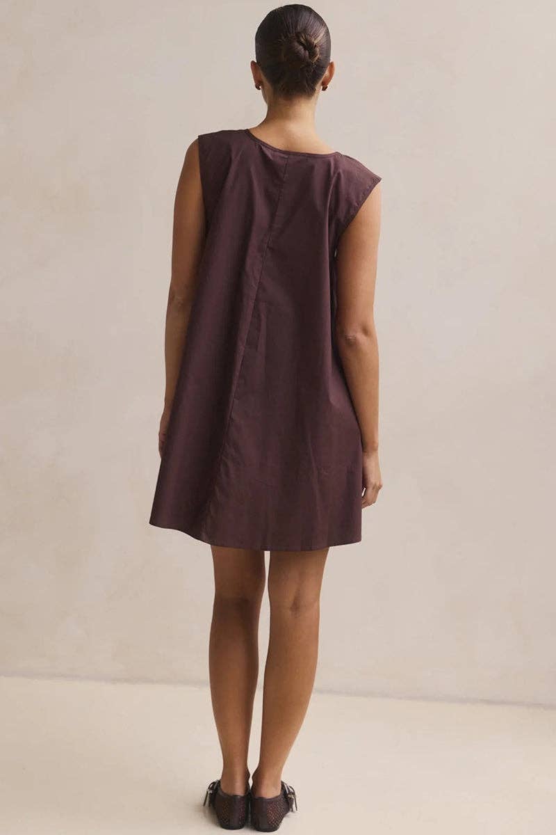 Polka Dot Sleeveless A-Line Dress