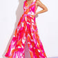 A printed woven jumpsuit - IP8406