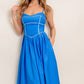 A solid woven midi dress - ID22803