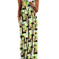 ON LINE ONLY- YESNO Women's Summer Boho Casual Jumpsuits Wide Leg Overalls Floral Print Baggy Rompers with Pockets XL PZZCR 377