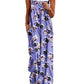 ON LINE ONLY- YESNO Women's Summer Boho Casual Jumpsuits Wide Leg Overalls Floral Print Baggy Rompers with Pockets XL PZZCR 377