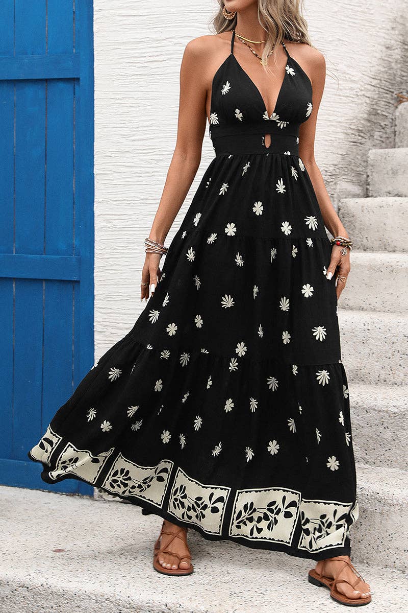 Floral Print Maxi Dress