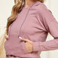 Solid Hoodie Midi Dress