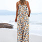 ON LINE ONLY- YESNO Women's Summer Boho Casual Jumpsuits Wide Leg Overalls Floral Print Baggy Rompers with Pockets XL PZZCR 377