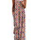 ON LINE ONLY- YESNO Women's Summer Boho Casual Jumpsuits Wide Leg Overalls Floral Print Baggy Rompers with Pockets XL PZZCR 377