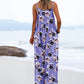 ON LINE ONLY- YESNO Women's Summer Boho Casual Jumpsuits Wide Leg Overalls Floral Print Baggy Rompers with Pockets XL PZZCR 377