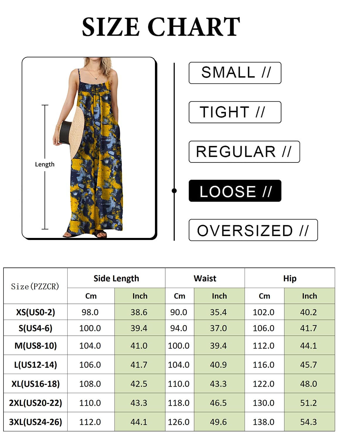 ON LINE ONLY- YESNO Women's Summer Boho Casual Jumpsuits Wide Leg Overalls Floral Print Baggy Rompers with Pockets XL PZZCR 377