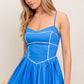 A solid woven midi dress - ID22803