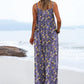 ON LINE ONLY- YESNO Women's Summer Boho Casual Jumpsuits Wide Leg Overalls Floral Print Baggy Rompers with Pockets XL PZZCR 377