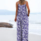 ON LINE ONLY- YESNO Women's Summer Boho Casual Jumpsuits Wide Leg Overalls Floral Print Baggy Rompers with Pockets XL PZZCR 377