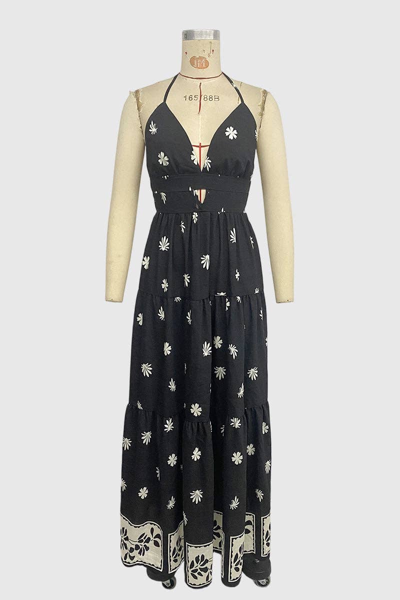 Floral Print Maxi Dress