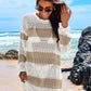 ANRABESS Women Swimsuit Crochet Swim Cover Up 2024 Summer Bathing Suit Swimwear Mesh Knit Beach Dress Vacation Outfits Cream White Medium