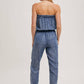 ACID WASH TUBE JUMPSUIT