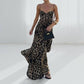 Elegant Leopard Print Maxi Dress for Casual Wear