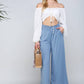 Smocked WAIST BEND GAUCHO PANTS