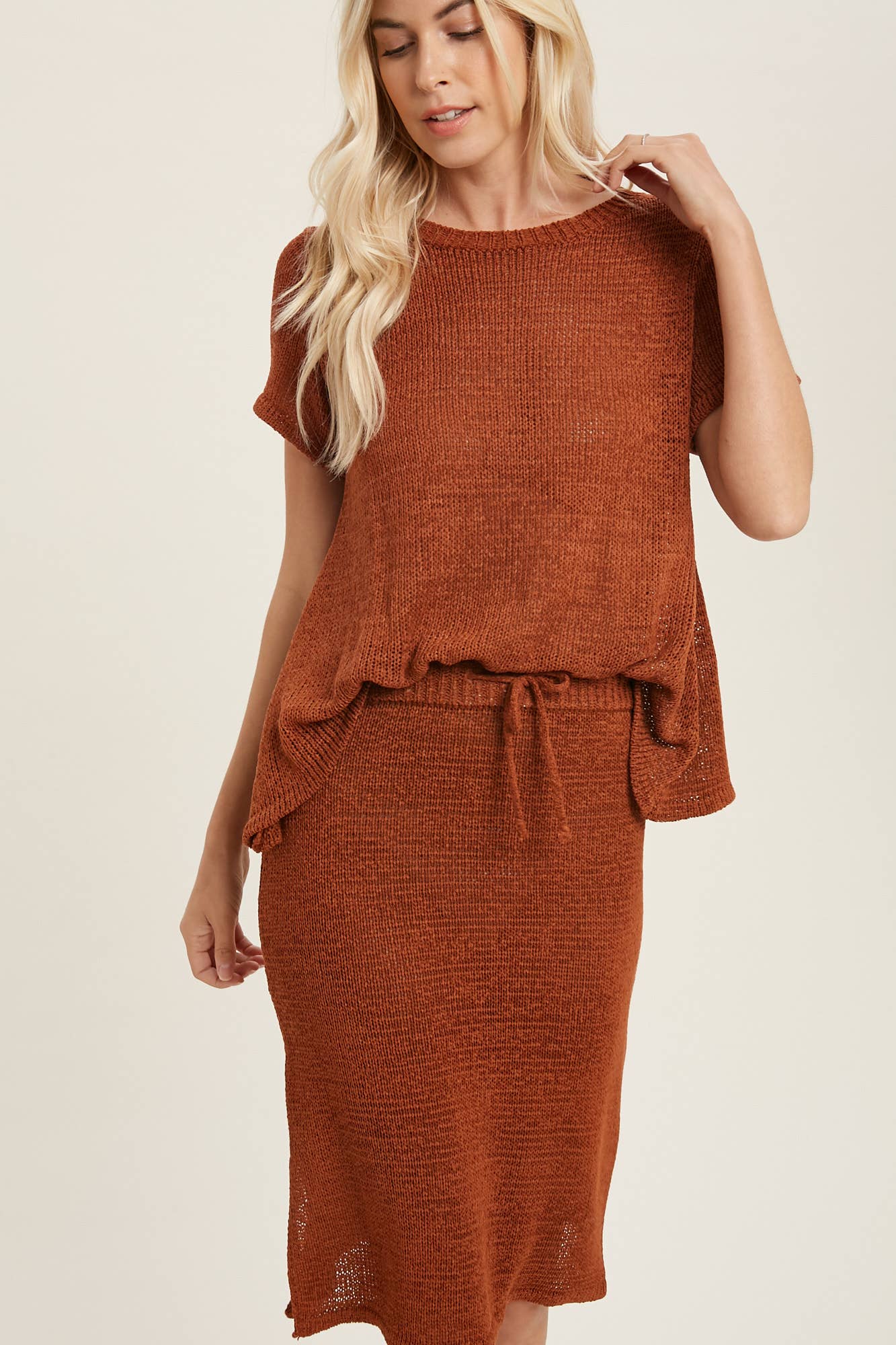 LIGHT WEIGHT KNIT LOUNGE SET