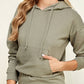 Solid Hoodie Midi Dress
