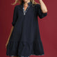 French Terry Ruffle Hem Dress
