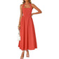 Summer women's fashion temperament wide suspender neck halter dress-ON LINE ONLY