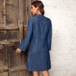 Women's denim long-sleeved style fashion dress-ON LINE ONLY