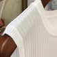 ON LINE ONLY- Knitted Vests Women Top O-neck Solid Tank Blusas Mujer De Moda Spring Summer New Fashion Female Sleeveless Casual Thin Tops 4588