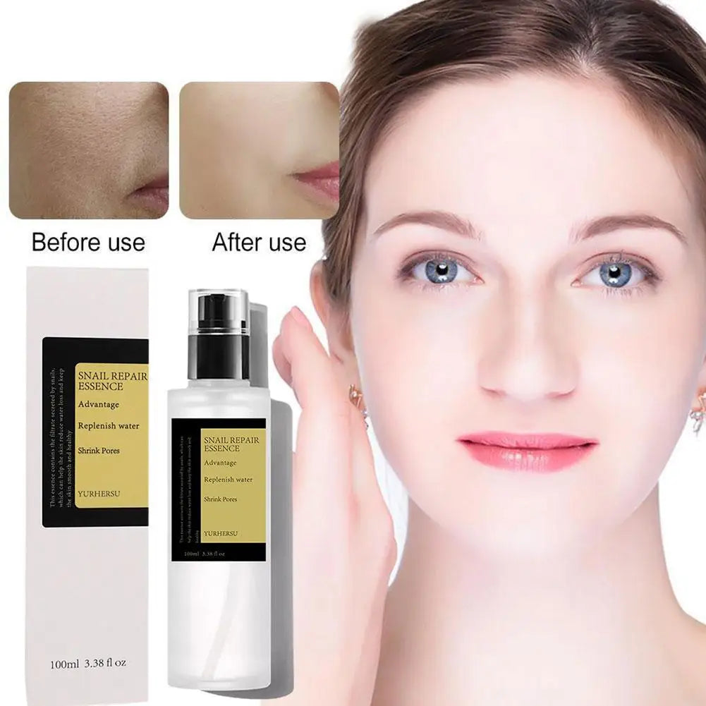 Snail Mucin Repairing Essence 100ml Lift Firm Anti-aging Fade Fine Lines Acne Treatment Facial Whitening Korean Skin Care