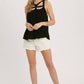 CAGED NECK TANK TOP