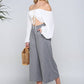 Smocked WAIST BEND GAUCHO PANTS