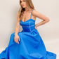 A solid woven midi dress - ID22803
