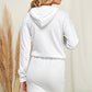 Solid Hoodie Midi Dress