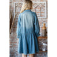 Overfit Button Down Denim Shirt Dress