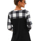 Cozy Chic Plaid Patchwork Top