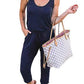 Striped Short Sleeve Drawstring Waist Romper