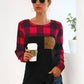 Cozy Chic Plaid Patchwork Top